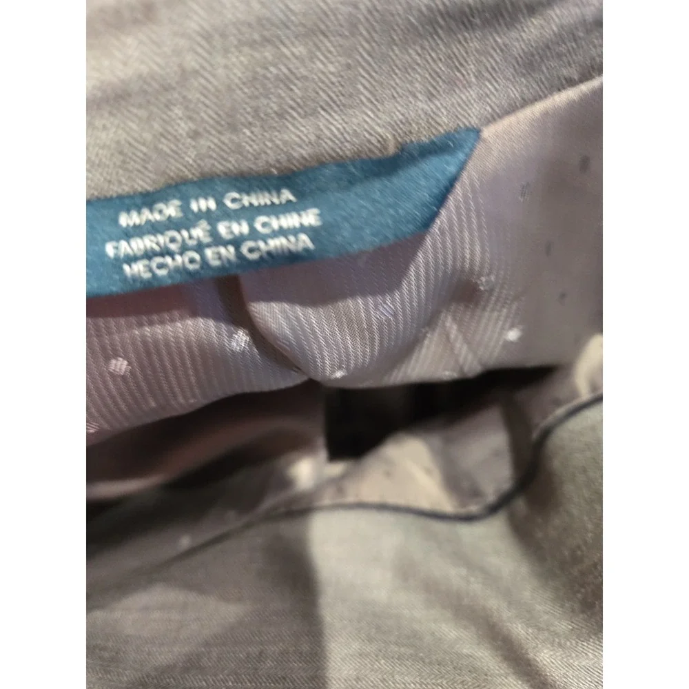 Perry Ellis Suit Jacket Gray 50 L Poly Blend